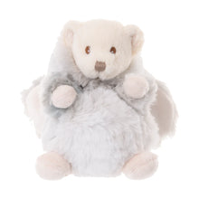 Load image into Gallery viewer, A white and gray plush bear on a white background.