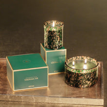 Load image into Gallery viewer, ZODAX Siberian Fir Spangled Glass Candle