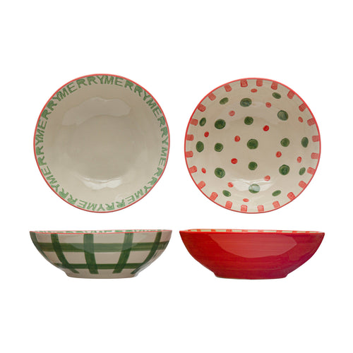 Holiday Painted Bowls | 2 Styles