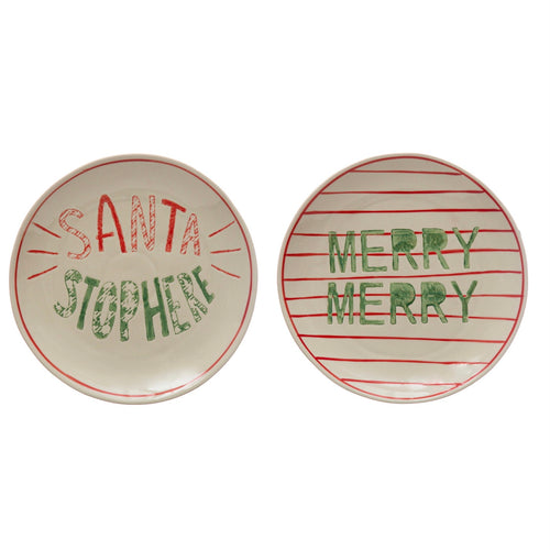 Holiday Stoneware Plates | 2 Styles