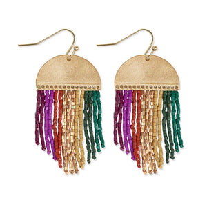 Arc Beaded Fringe Earrings | 5 Styles available at Bench Home