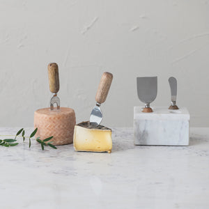 Cheese Knives w/Marble Block available at Bench Home