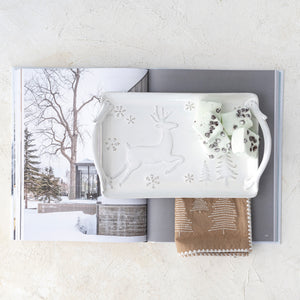 Deer Stoneware Tray available at Bench Home