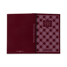 Load image into Gallery viewer, Journal lying spine up against a white background. Front cover of the journal is maroon and white checkered. "I Don't Cook But I Like To Stir The Pot" in white text in a maroon- colored bubble that's bordered in white.  "Recipe for Disaster" in white text in a white bordered rectangle at the bottom of the journal cover. 
Journal spine is maroon colored with  "I Can't Cook But I Like To Stir The Pot" in white text. 
Backside of the journal is maroon colored with "DREAM WORKS " at the bottom in white text.