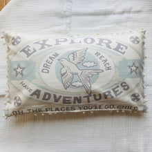 Load image into Gallery viewer, “Explore Have Adventures...” Lumbar Pillow