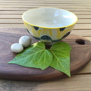 Hand-Stamped Stoneware Bowl w/ Flowers | 4 Styles available at Bench Home