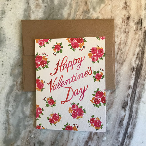 Valentine’s Floral Card