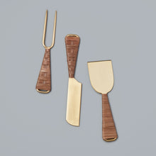Load image into Gallery viewer, Rattan & Gold Serving Sets | 2 Styles