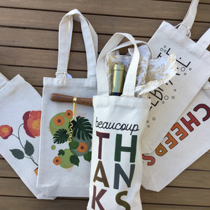 Canvas Wine Tote | 5 Styles available at Bench Home