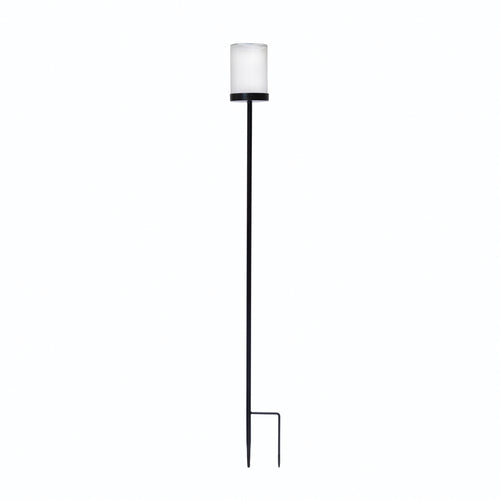 Metal & Glass Candle Holder / Vase Yard Stake