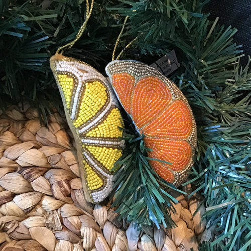 Beaded Citrus Ornament | 2 Styles