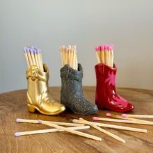 Load image into Gallery viewer, Ceramic Cowboy Boot Matches Holder |3 Styles
