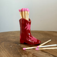 Load image into Gallery viewer, Ceramic Cowboy Boot Matches Holder |3 Styles