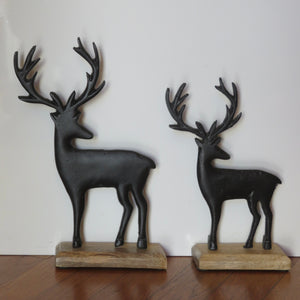 Black Metal Reindeer | Two Styles available at Bench Home