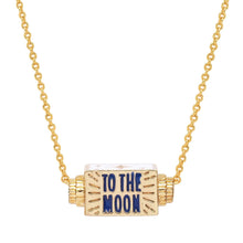 Load image into Gallery viewer, To the Moon and Back Spinner Necklace