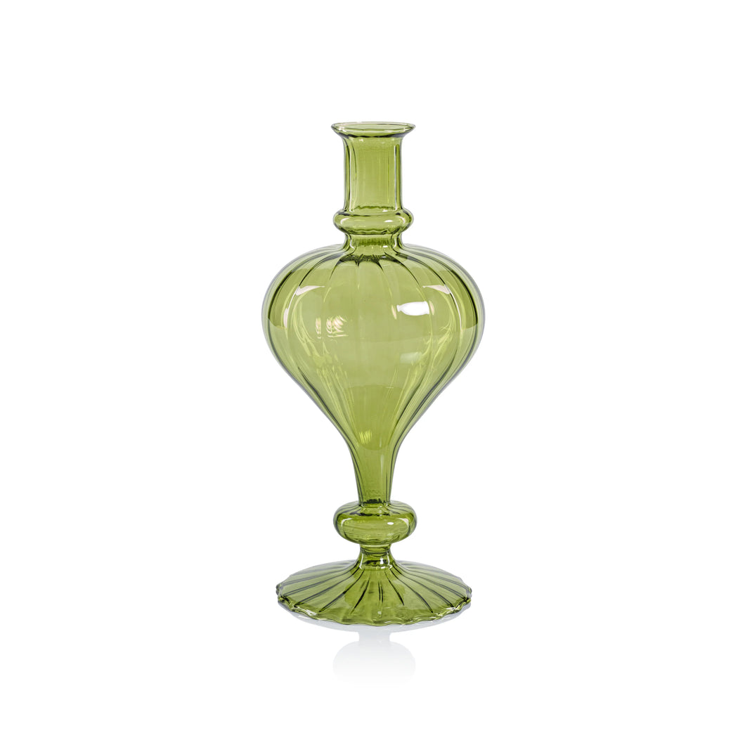 Green Venetian Spiral Vase | 3 Styles