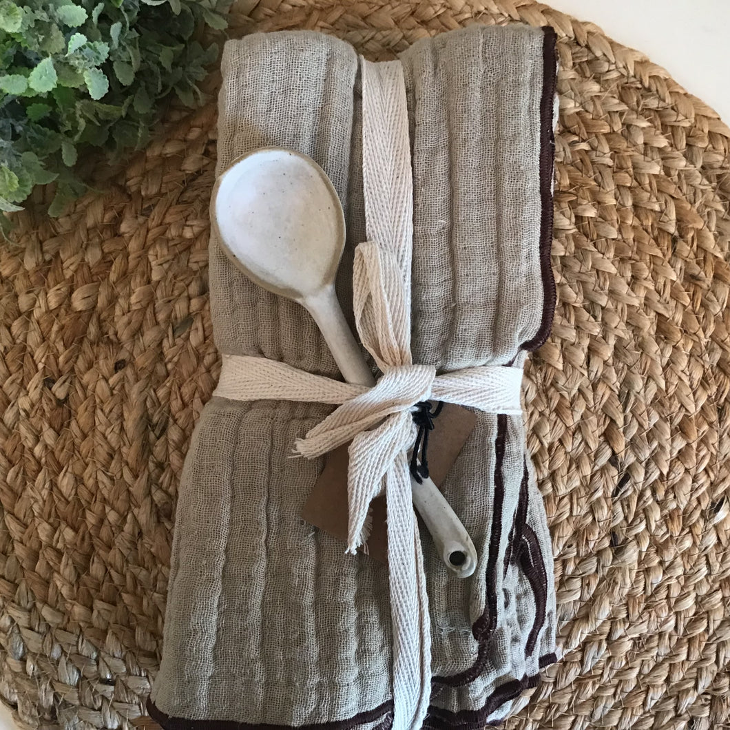Square Double Cloth Napkins | 6 Styles