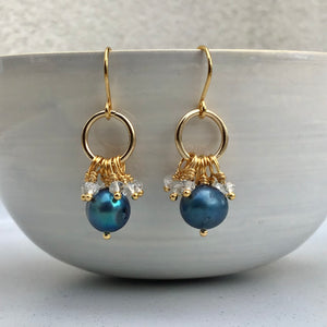 Blue Pearl Earrings available at Bench Home