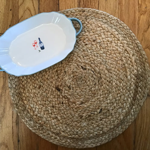 classic jute round placemat 