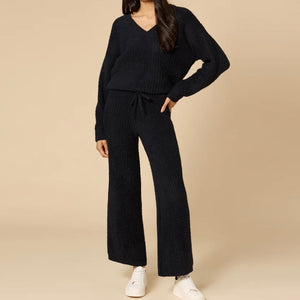 Softies Black V-Neck Lounge Set available at Bench Home