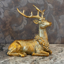 Load image into Gallery viewer, Antique Gold Resin Deer | Four Styles