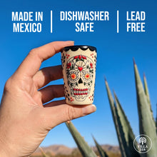 Load image into Gallery viewer, Sugar Skull Shot Glass