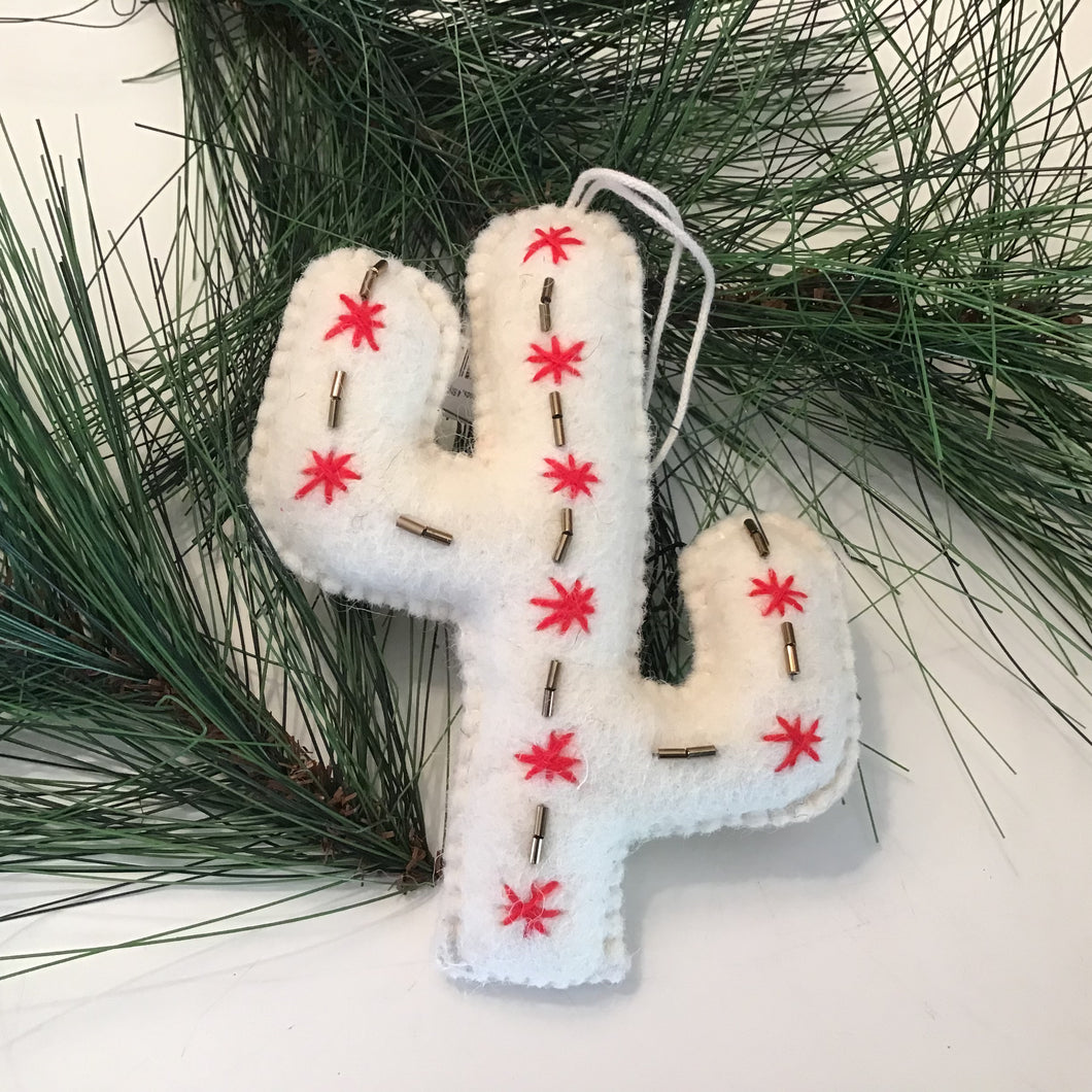 Felted Cactus Ornaments | 4 Styles