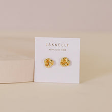 Load image into Gallery viewer, Petite Gold Knot Earrings