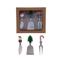 Load image into Gallery viewer, Holiday Glass Cheese Knives