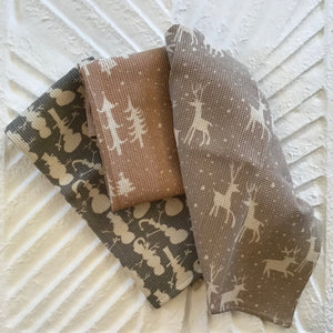 Holiday Waffle Tea Towel | Three Styles available at Bench Home