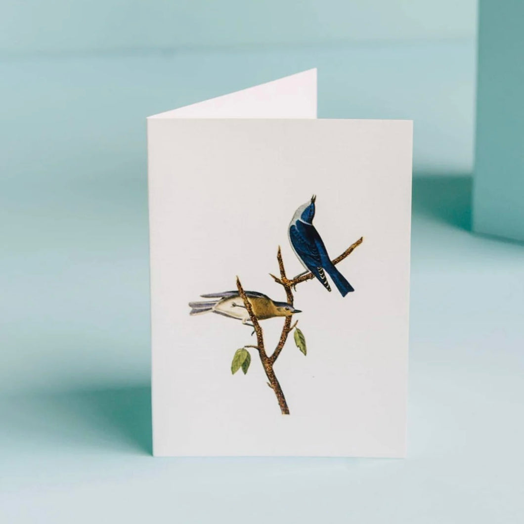 Blue Birds Greeting Card