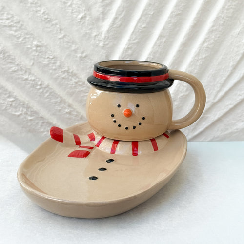 Snowman Mug and Plate Set