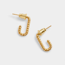 Load image into Gallery viewer, Celine Rope Hoop Earrings