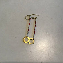Load image into Gallery viewer, Red Beaded Earrings