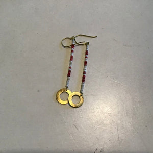 Red Beaded Earrings available at Bench Home