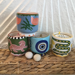 Painted Ceramic Candles | 4 Styles available at Bench Home