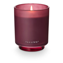 Load image into Gallery viewer, Purple candle in a glass container with &#39;ILLUME&#39; branding on a white background