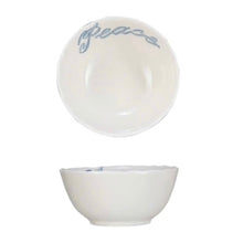 Load image into Gallery viewer, Stoneware Bowl with Holiday Word
