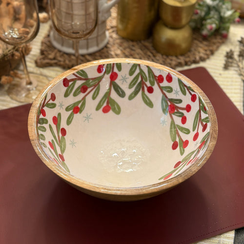 Winter Berry Holly Bowl