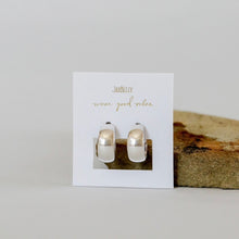 Load image into Gallery viewer, Wide Silver Hoop