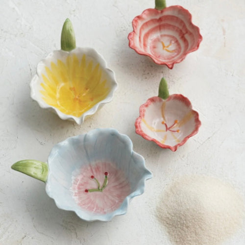 Flower Shaped Prep Bowls, Set of 4