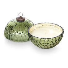 Load image into Gallery viewer, Balsam &amp; Cedar Green Mercury Ornament Candle