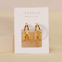 Load image into Gallery viewer, Illusion Double Hoop Earrings