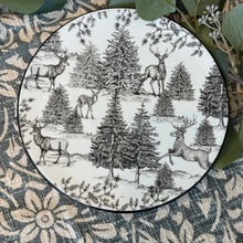 Load image into Gallery viewer, Toile Deer Salad Plate