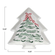 Load image into Gallery viewer, Stoneware Tree Shaped Plate