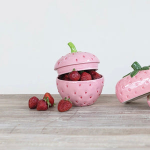 Strawberry Ceramic Jar available at Bench Home