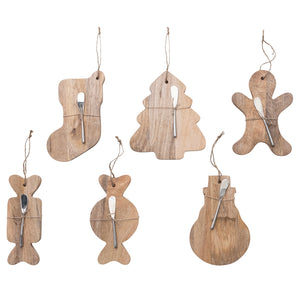 Mango Wood Board and Canapé Knife | 6 Styles available at Bench Home