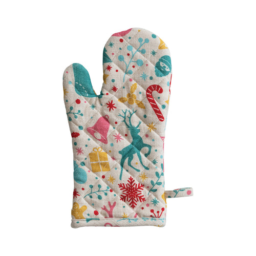 Holiday Printed Oven Mitt