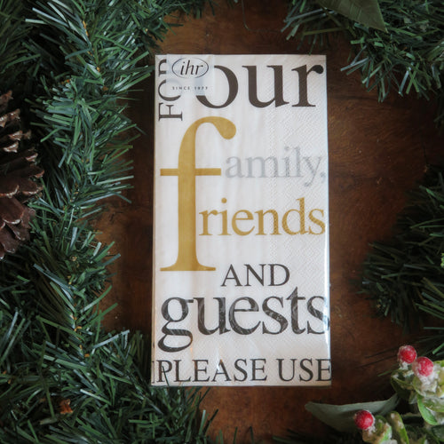 Family & Friends Lunch Paper Napkins | Two Styles