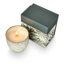 Load image into Gallery viewer, Balsam &amp; Cedar Large Boxed Crackle Glass Candle